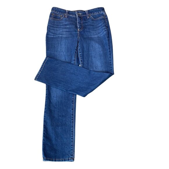 St. John's Bay Straight Leg Mid-Rise Blue Jeans Womens 8 #20L - Picture 3 of 10